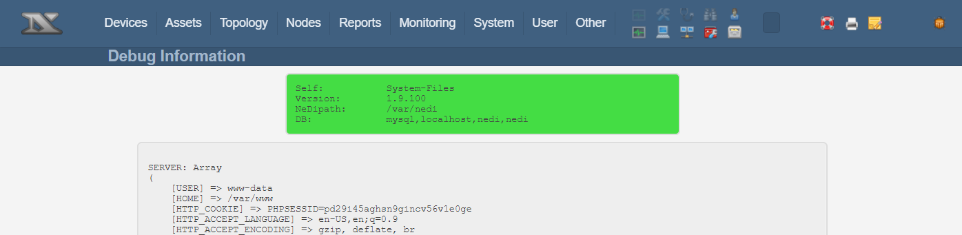 Vulnerable version confirmation - NeDi 1.9C
